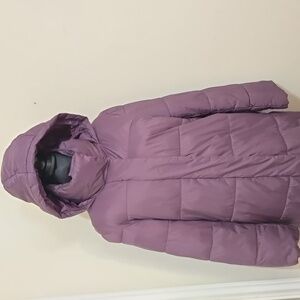 Banana Republic Deep Purple Puffer Down Jacket Sz Petite Small